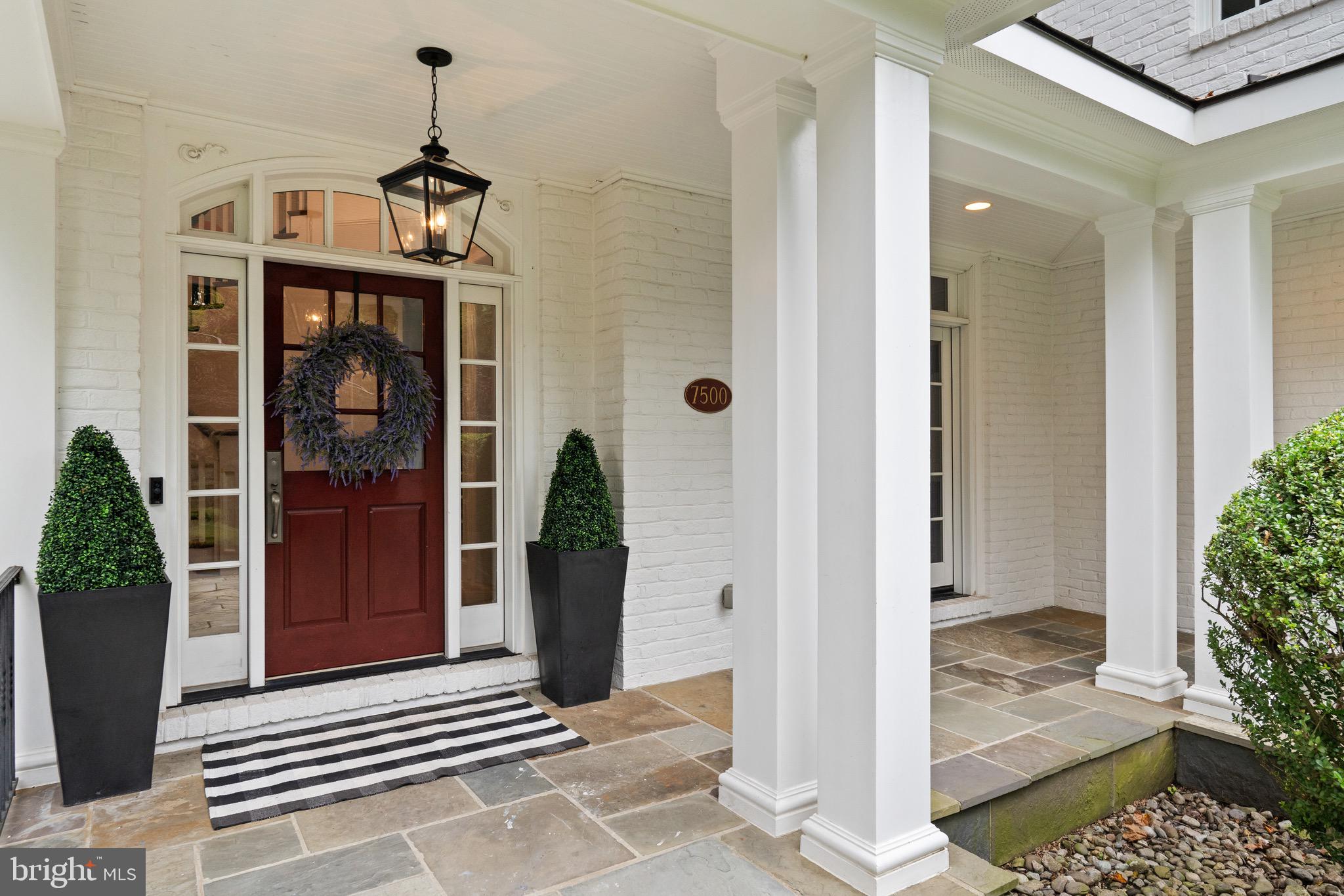 7500 Nevis Road Bethesda, MD 20817 - Photo 3 of 50 Front door entryway adorned with porch for seating