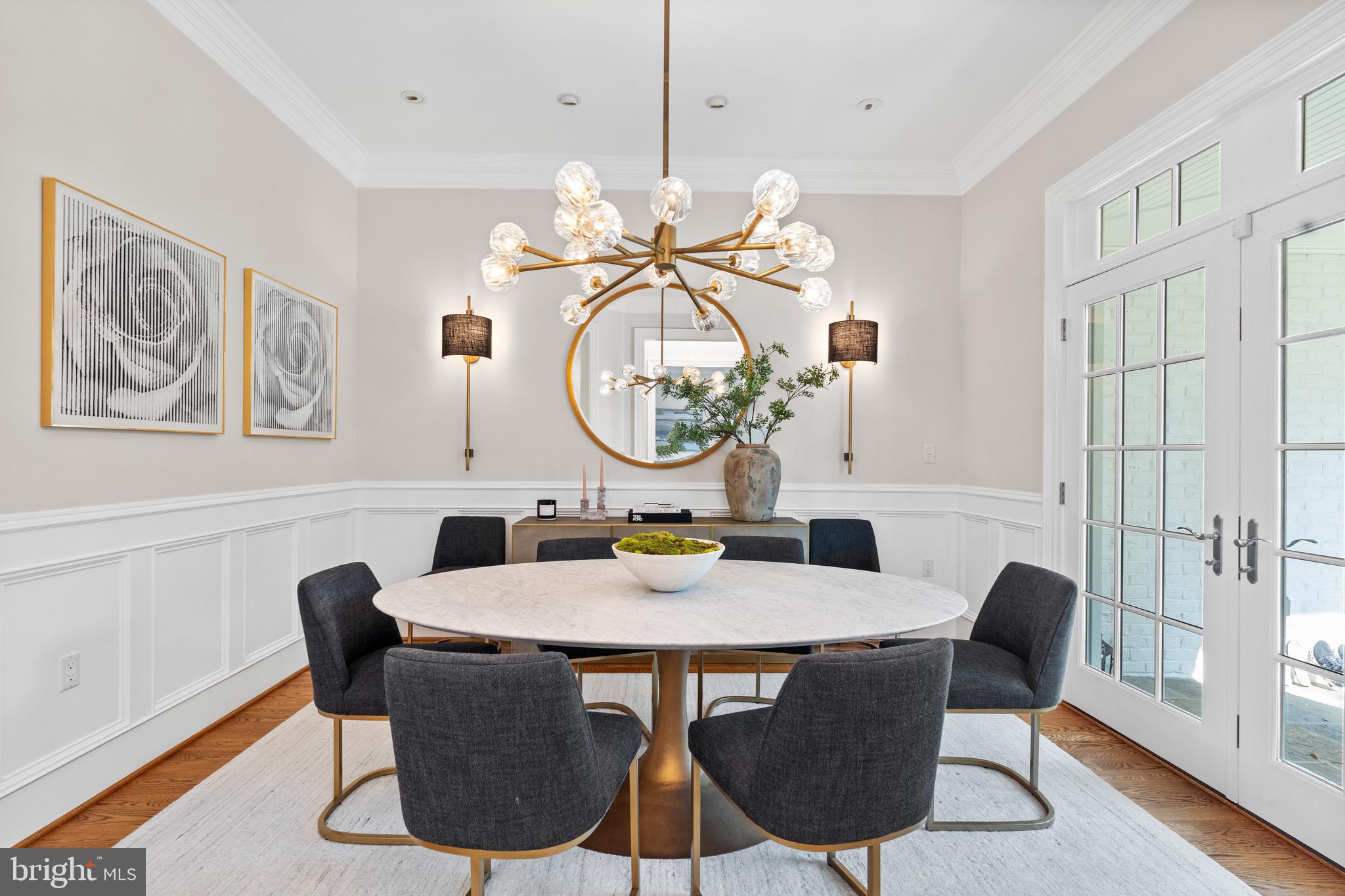 7500 Nevis Road Bethesda, MD 20817 - Photo 5 of 50 Dining area decorated in Restoration Hardware