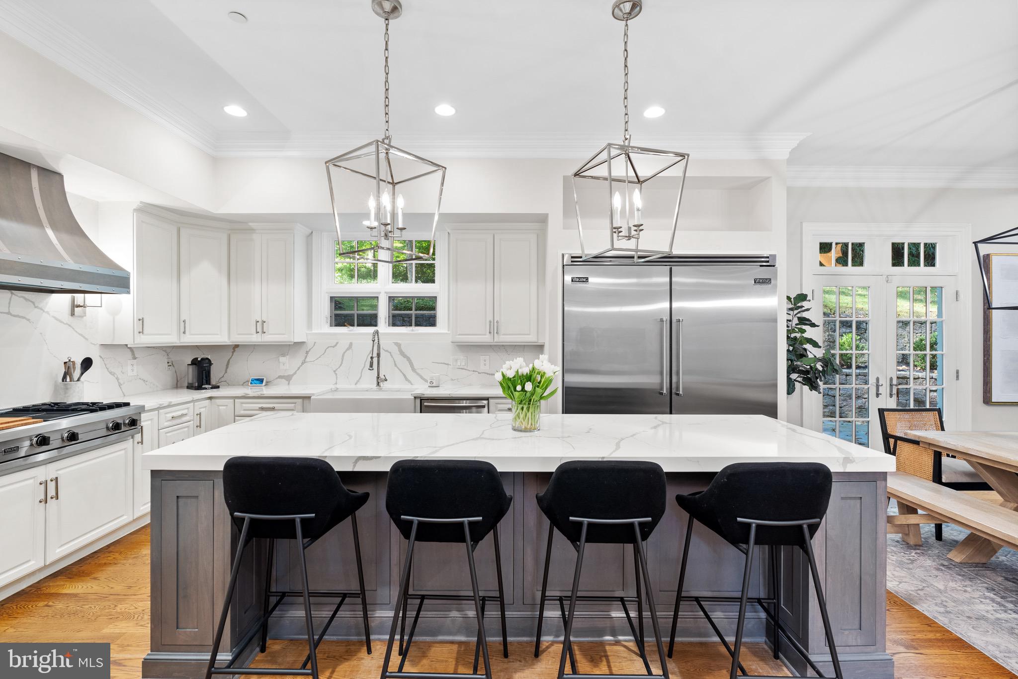 7500 Nevis Road Bethesda, MD 20817 - Photo 9 of 50 Open concept kitchen with RH fixtures