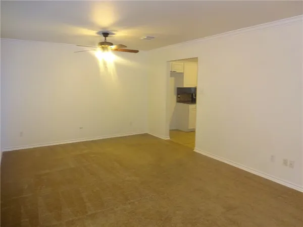 a kitchen with a stove and a microwave