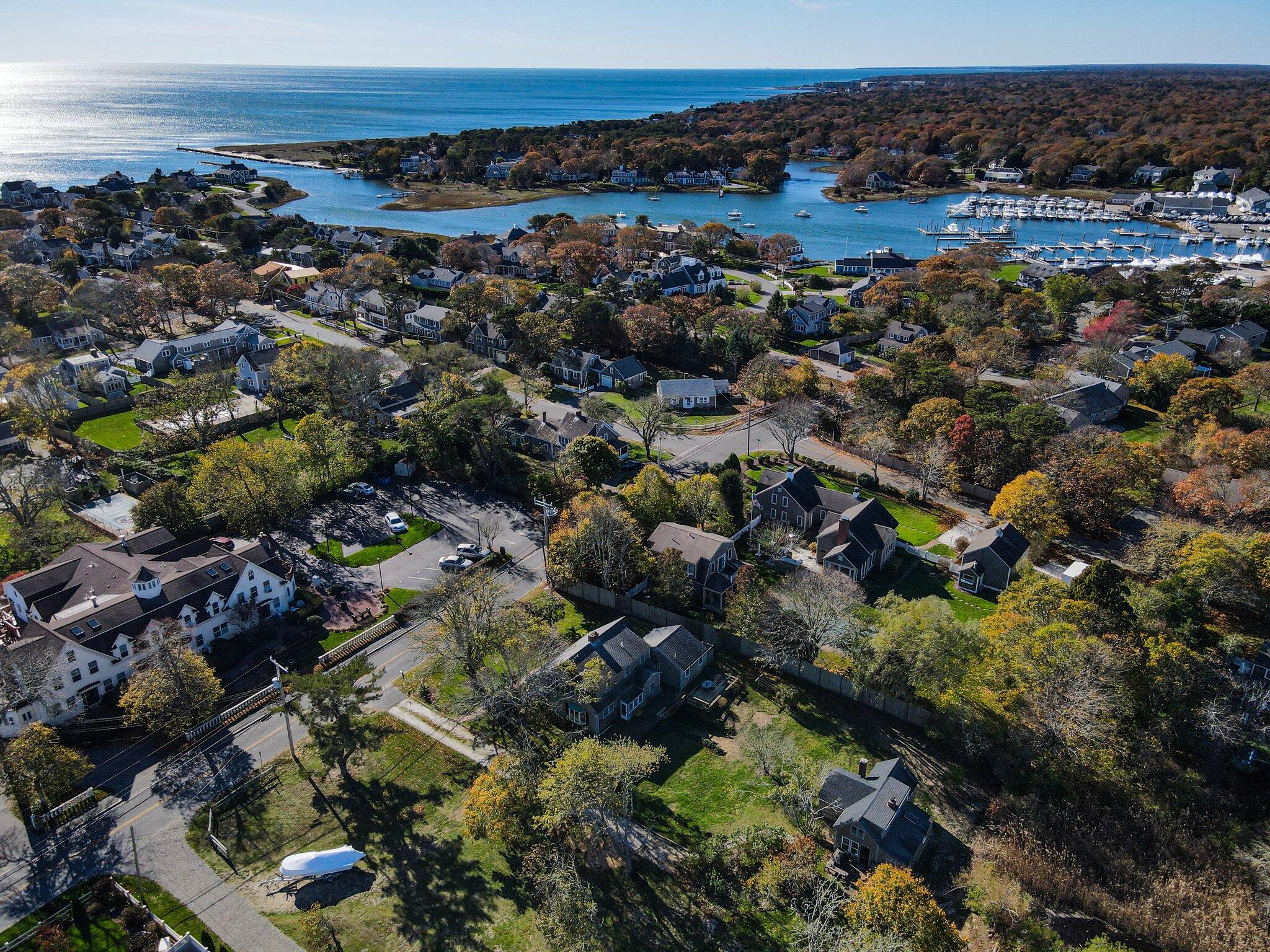 400 Lower County Road Harwich Port, MA 02646 - Photo 44 of 49 an aerial view of residential houses with outdoor space