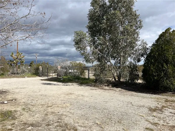 a view of a yard with a snow