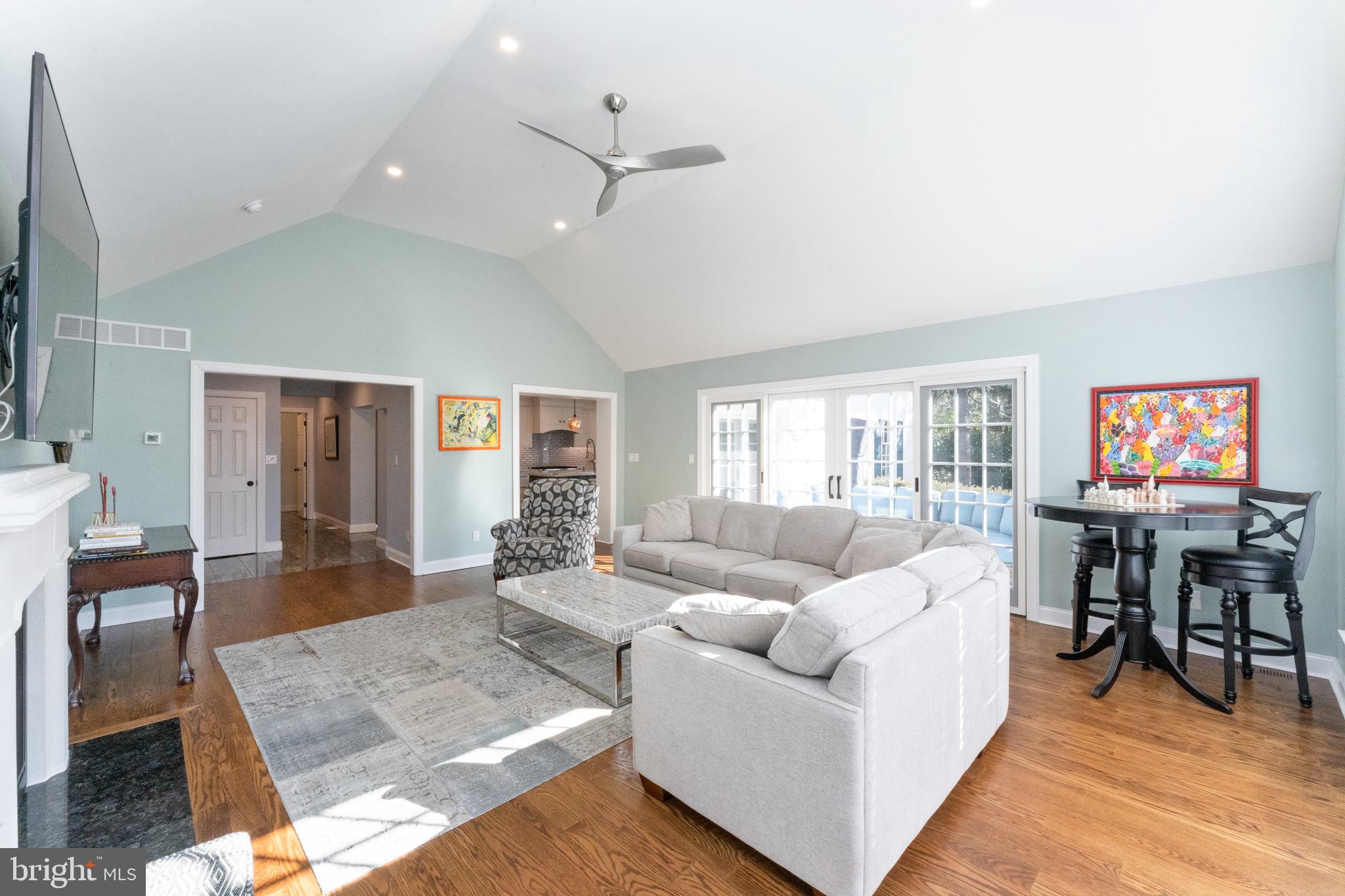 1414 Kyneton Road Villanova, PA 19085 - Photo 17 of 56 Family room looking to Kitchen and Hallway