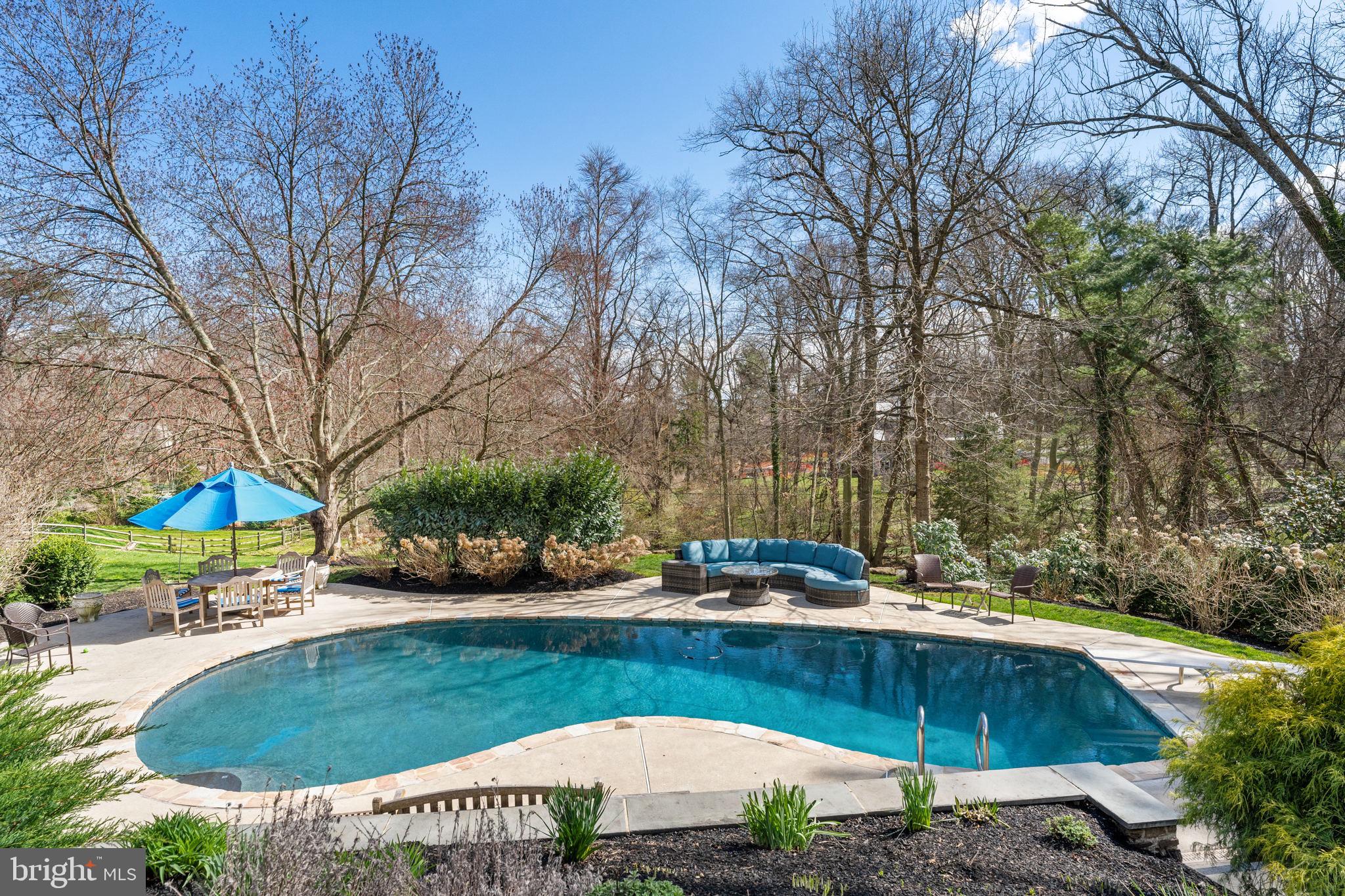 1414 Kyneton Road Villanova, PA 19085 - Photo 54 of 56 View of Pool from Kitchen/Family Room