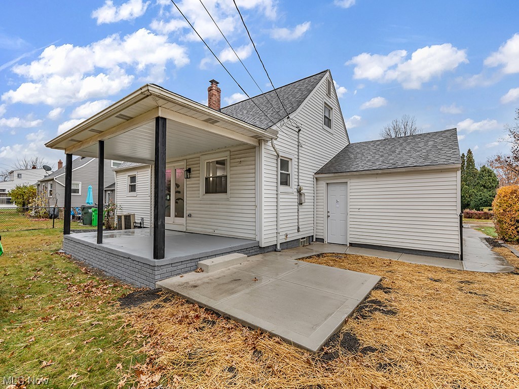 1661 Rush Road Wickliffe, OH 44092 - Photo 25 of 26 Back of house with a patio and central air condition unit
