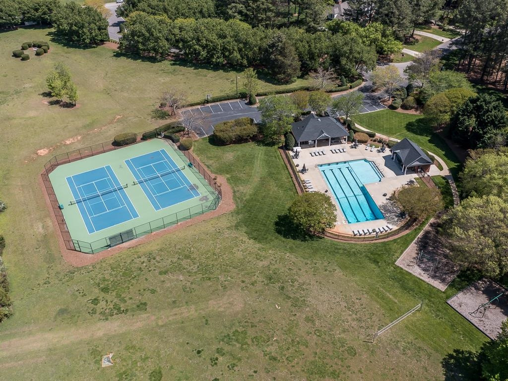 4613 Hidden Harbor Lane Raleigh, NC 27615 - Photo 49 of 49 Aerial View of Neighborhood Pool/Tennis Courts