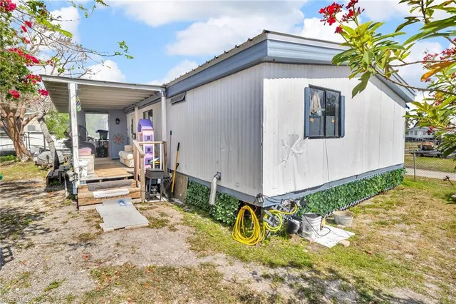 a view of a house with a patio