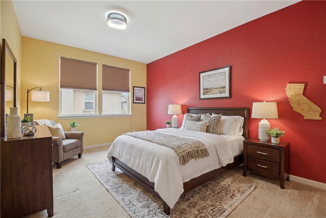 1390 Saddle Rack Street, Unit 308 San Jose, CA 95126 - Photo 17 of 32 a bedroom with a bed and wooden floor