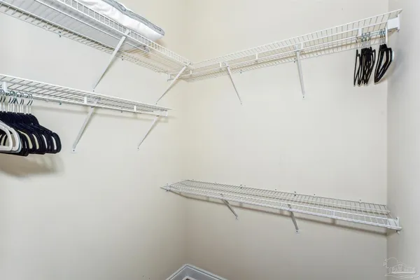 a view of a walk in closet