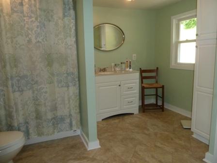 1709 6 Mile Post Road Callaway, VA 24067 - Photo 10 of 36 a bathroom with a sink mirror and a shower