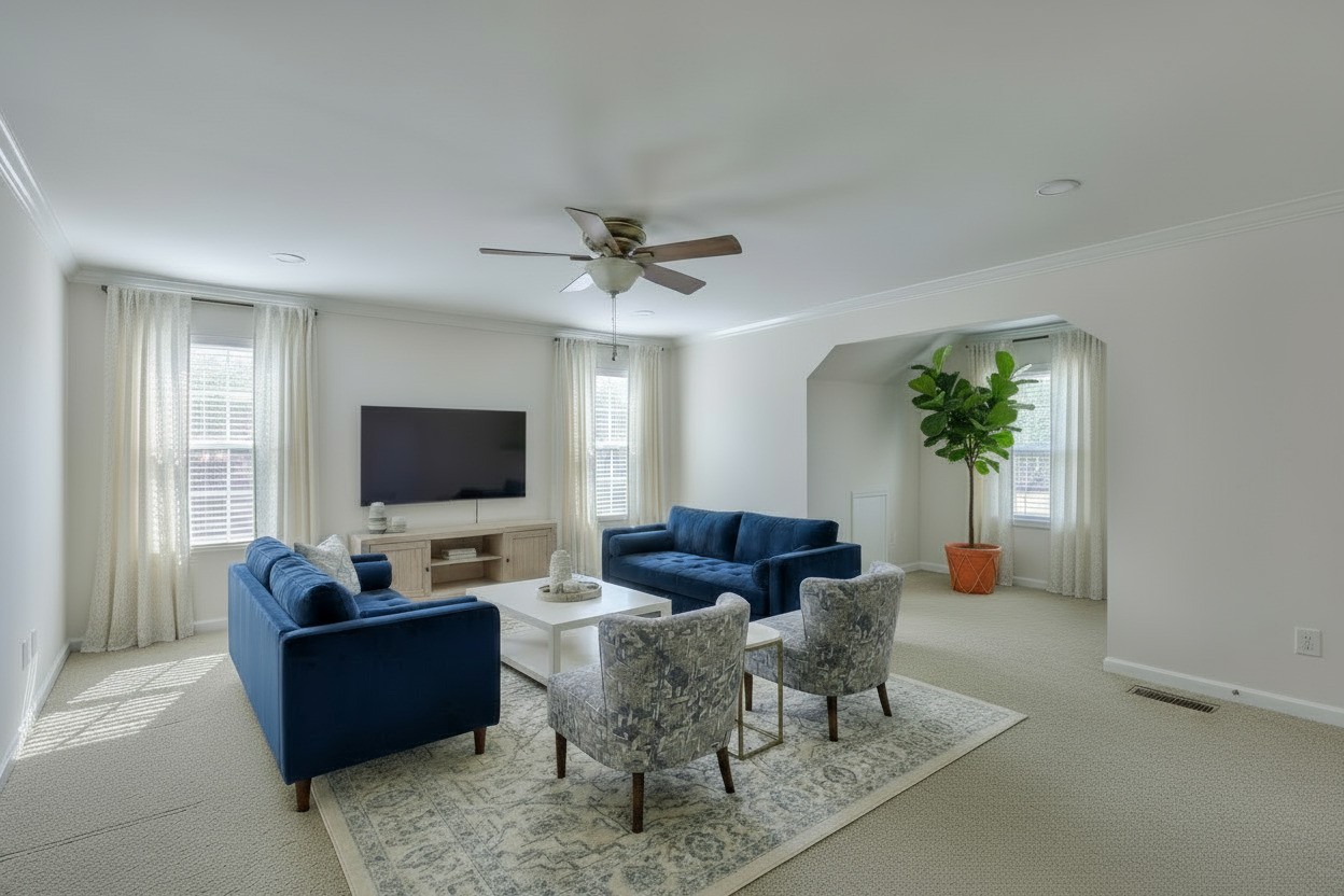 3104 Rutgers Pass Nolensville, TN 37135 - Photo 39 of 66 a living room with furniture and a flat screen tv