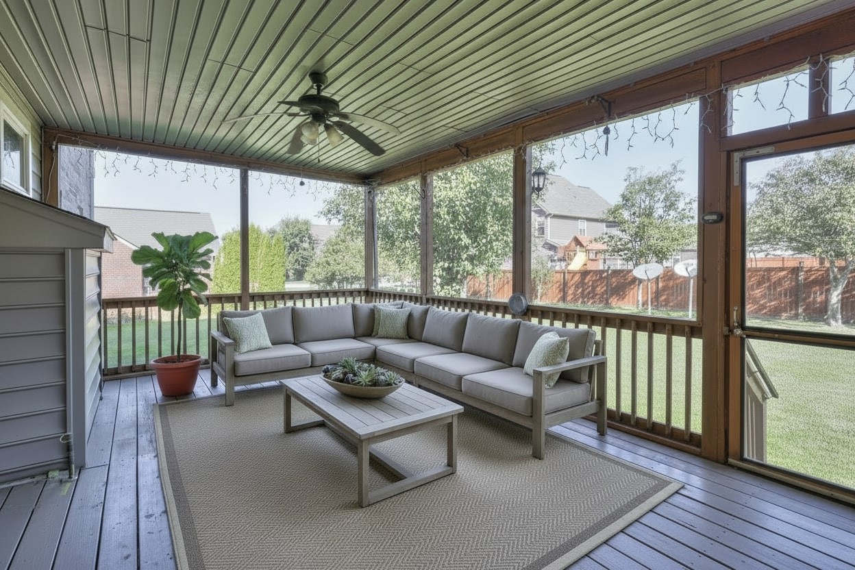 3104 Rutgers Pass Nolensville, TN 37135 - Photo 54 of 66 a patio with patio couch and wooden floor
