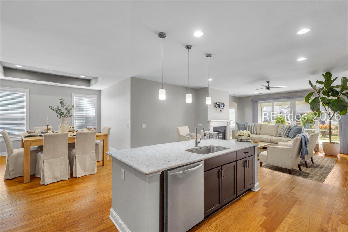 309 Hulston Landing Road Bluffton, SC 29909 - Photo 9 of 45 Virtually Staged Living & Dining Area