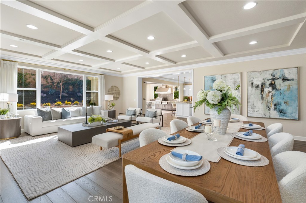 71 Clocktower Irvine, CA 92620 - Photo 6 of 59 Great room with coffered ceiling