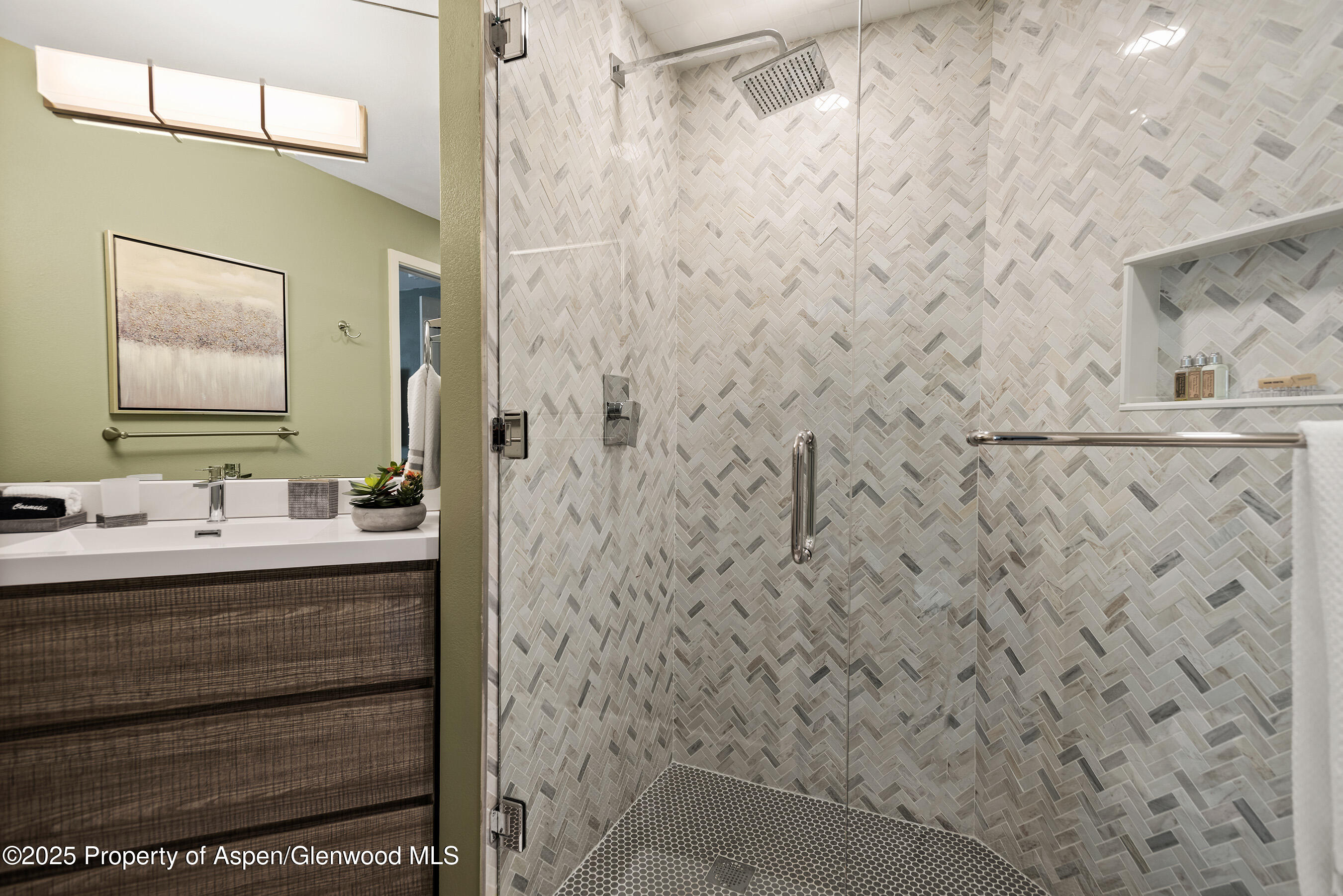 1167 Juniper Hill Road Aspen, CO 81611 - Photo 28 of 60 a bathroom with a shower and a sink