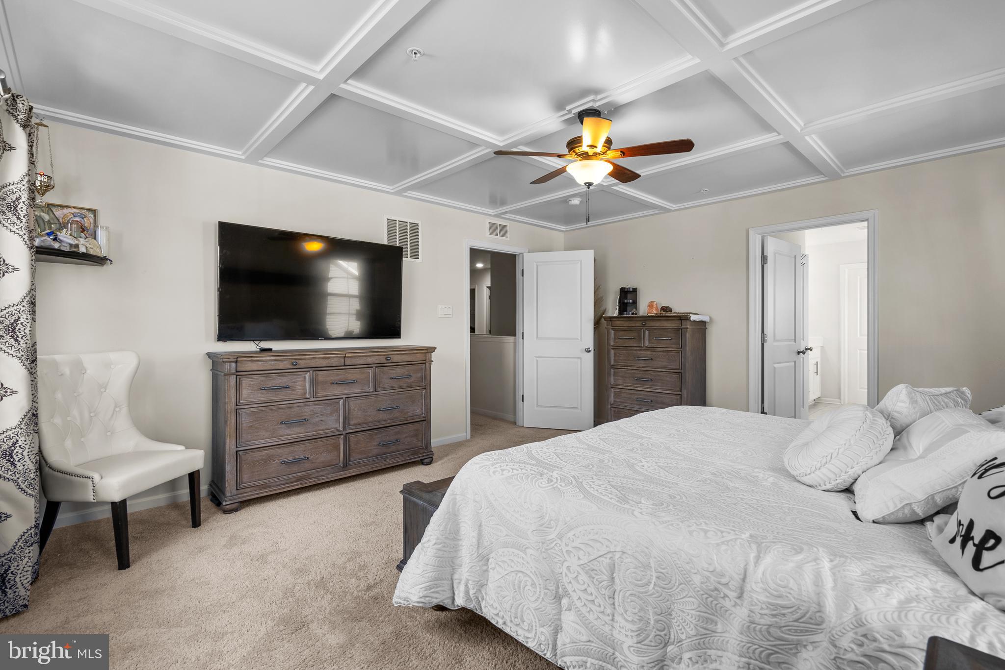 695 Stonegate Road Westminster, MD 21157 - Photo 21 of 44 Primary Bedroom w/ Custom Ceiling Millwork