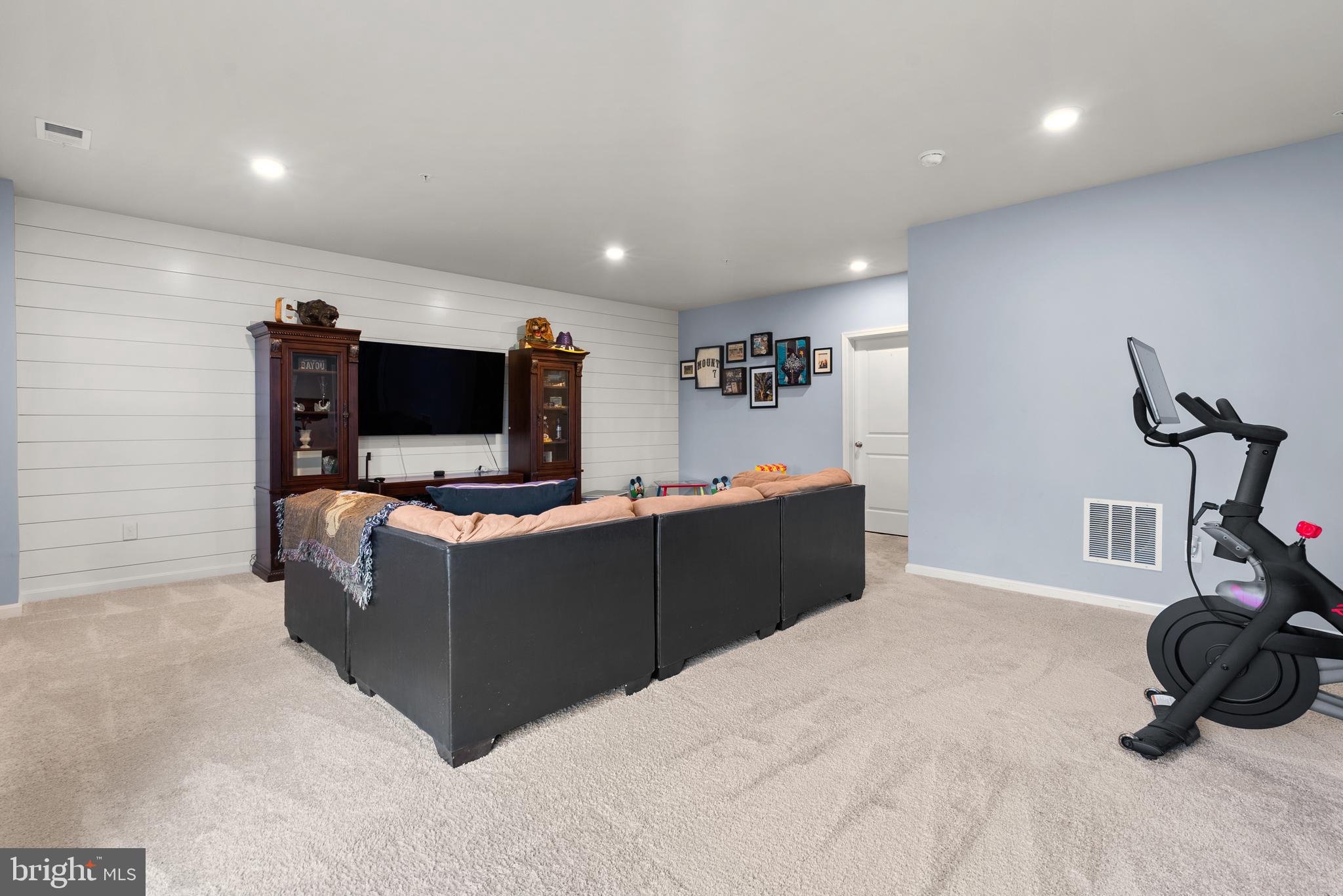 695 Stonegate Road Westminster, MD 21157 - Photo 35 of 44 Spacious Lower Level Rec Room w/ Slider Walk Out