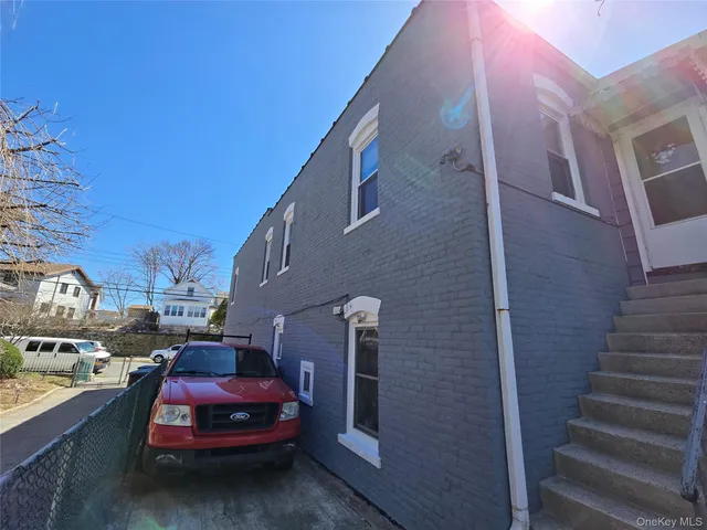 a car parked on the side of a street