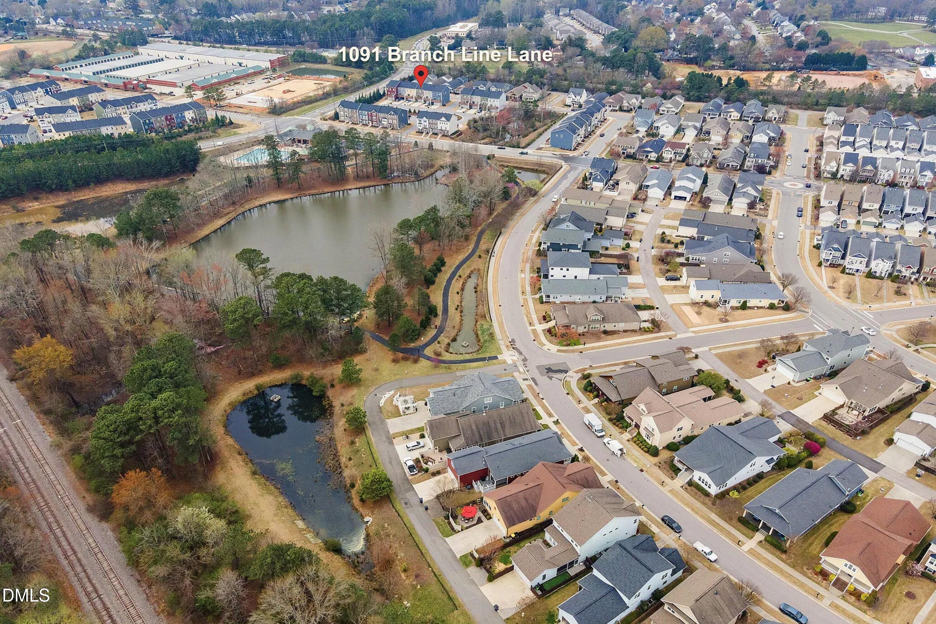 1091 Branch Line Lane Apex, NC 27502 - Photo 38 of 45 AerialWithType