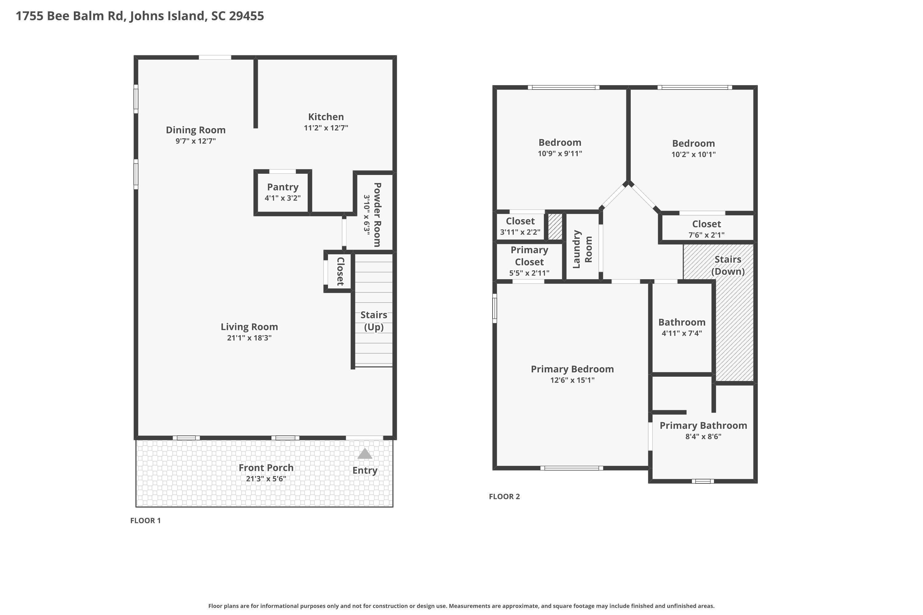 1755 Bee Balm Road Johns Island, SC 29455 - Photo 58 of 60 Combined Floor Plan