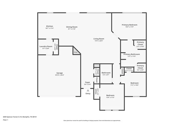 $1,860 | 6650 Spencer Forest Cove West, Memphis, TN 38141