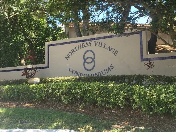a view of a sign in a park