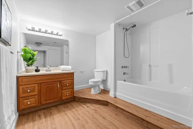 a view of a city with sunset