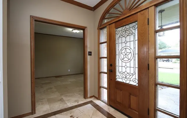 a view of an entryway door