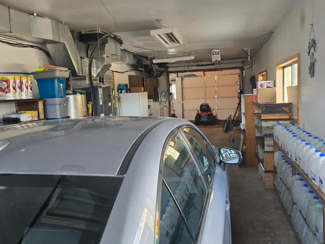 a view of a terrace with a ocean view