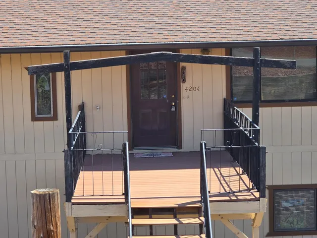 a view of an ocean and a mountain