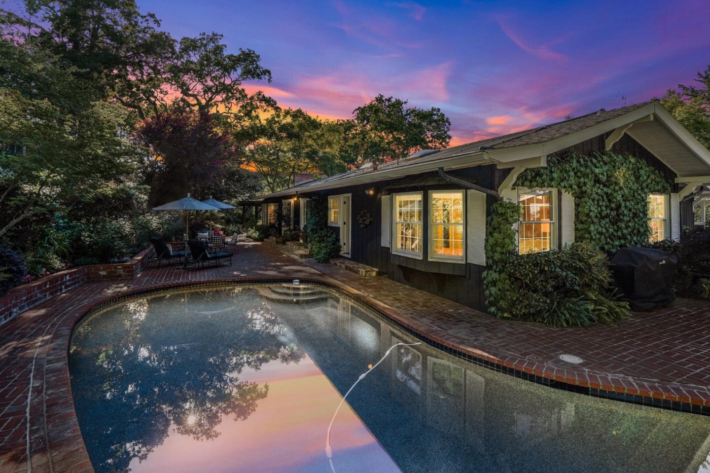 445 Walsh Road Atherton, CA 94027 - Photo 26 of 37 a view of a house with swimming pool
