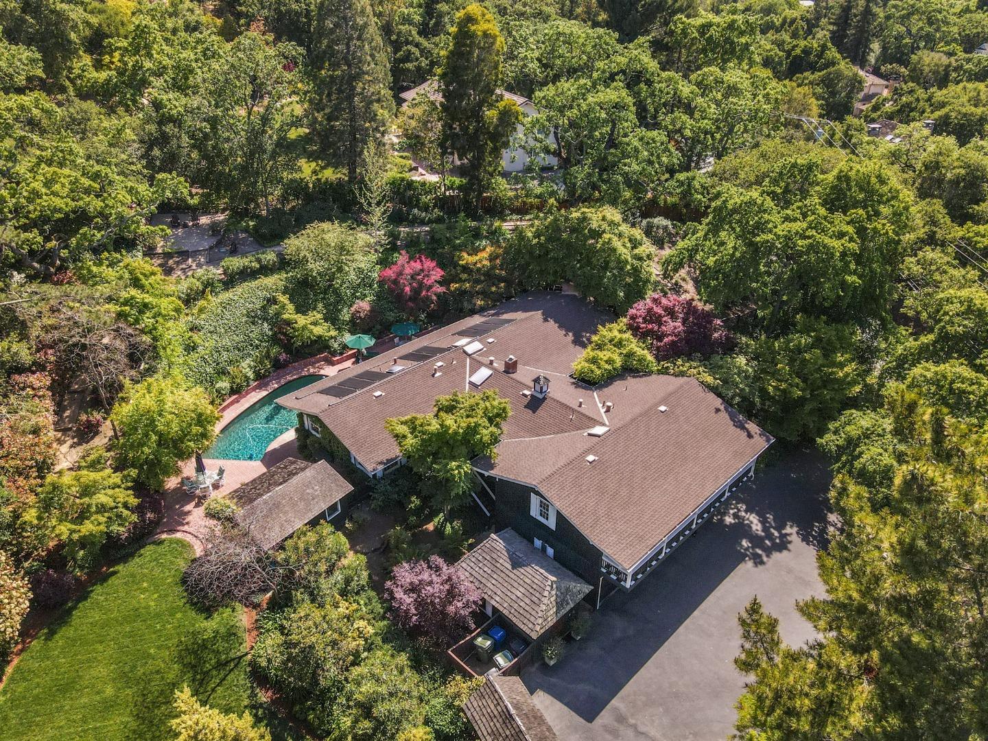 445 Walsh Road Atherton, CA 94027 - Photo 37 of 37 an aerial view of a house