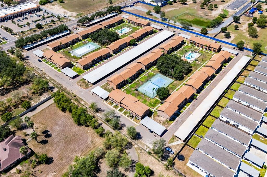 2201 South Jackson Road, Unit 9J Pharr, TX 78577 - Photo 19 of 21 an aerial view of a tennis court