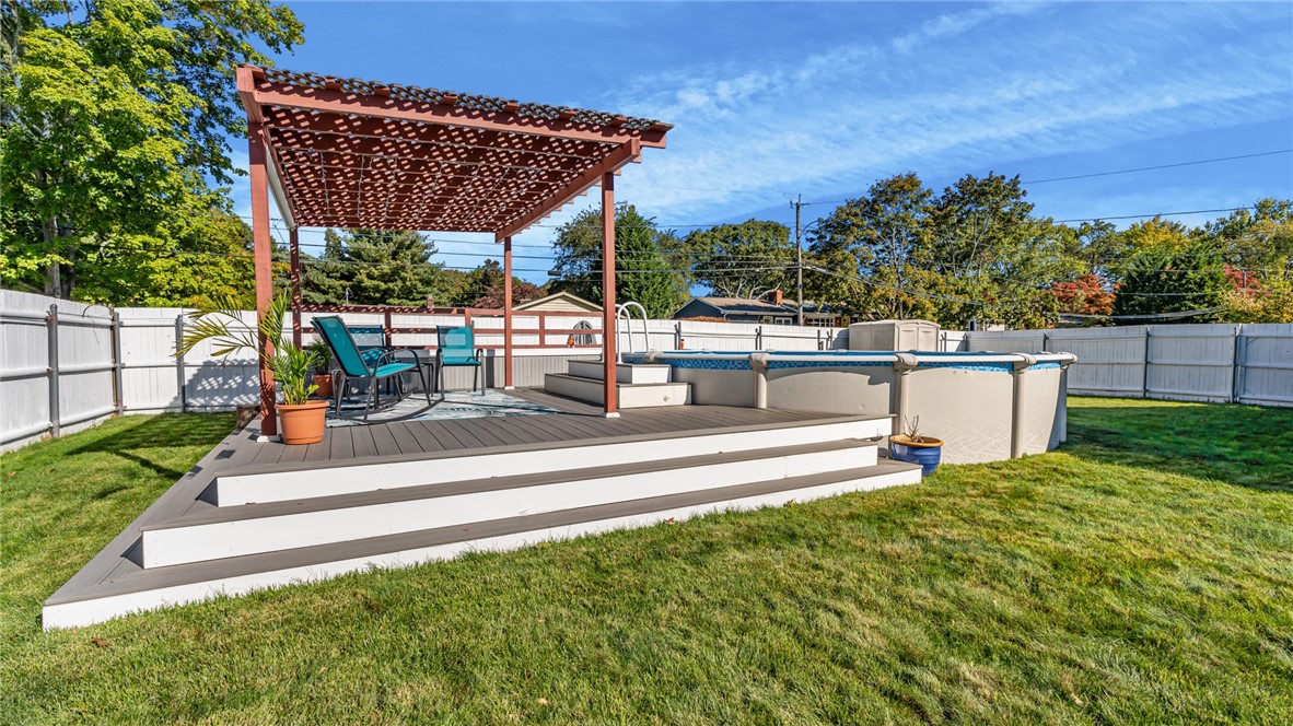 3 Shadbush Road Warwick, RI 02888 - Photo 33 of 37 Pergola with custom shade and lights