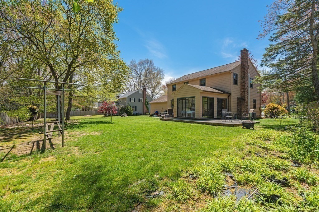 23 Indian Path Dedham, MA 02026 - Photo 28 of 35 a front view of house with yard and green space