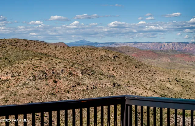 a view of a sky from a balcony