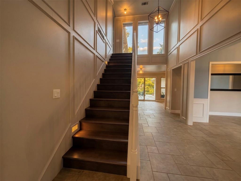 6524 Pheasant Run Road Plano, TX 75023 - Photo 24 of 40 FOOT LIGHTING & REAL WOOD STEPS