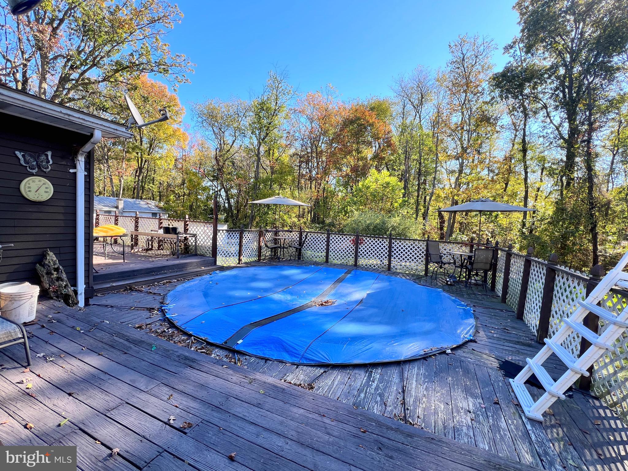 511 Pine Drive Valley View, PA 17983 - Photo 6 of 22 a view of a swimming pool with a patio and fire pit