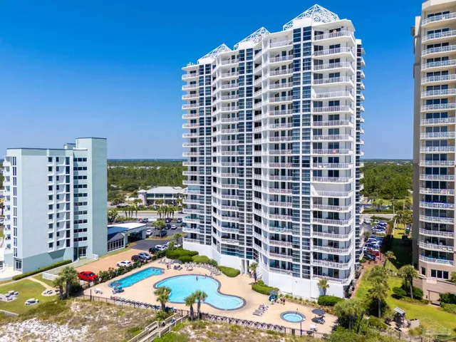 a view of a multi story residential apartment building