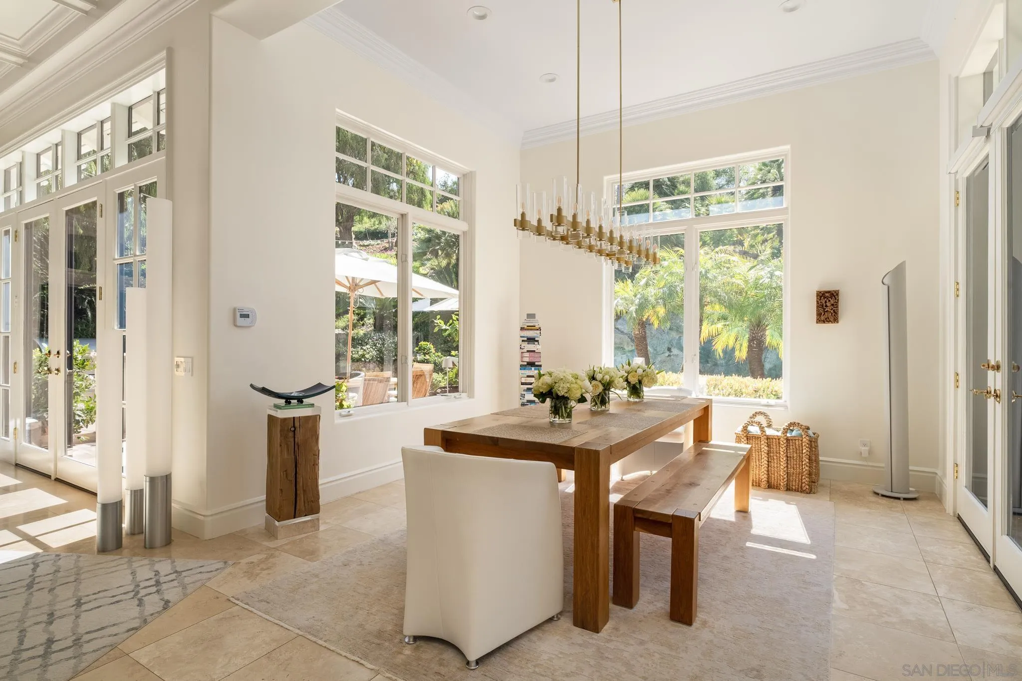 6369 Clubhouse Rancho Santa Fe, CA 92067 - Photo 11 of 43 a view of a dining room with furniture window and outside view