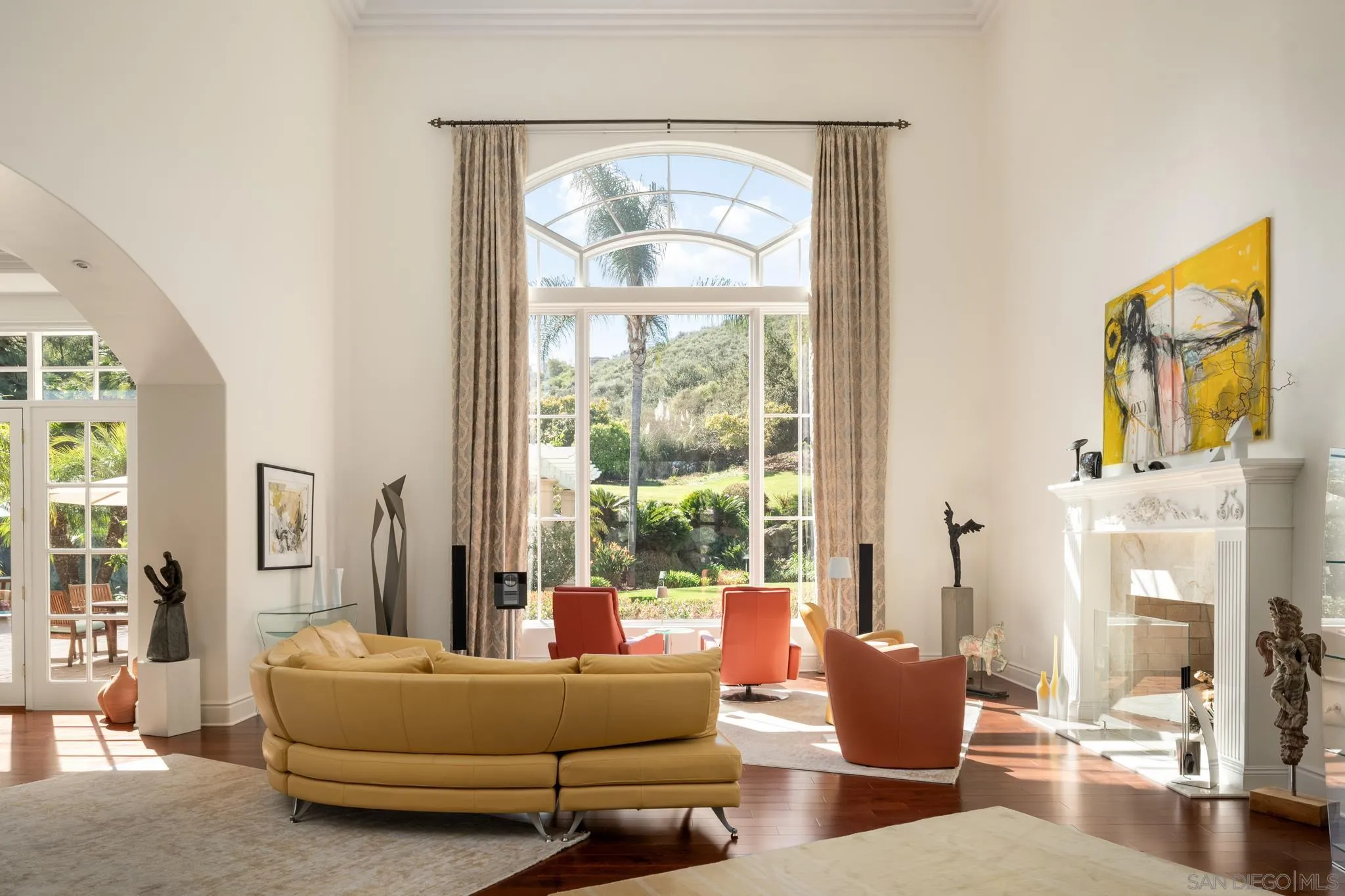 6369 Clubhouse Rancho Santa Fe, CA 92067 - Photo 3 of 43 a living room with furniture and a large window