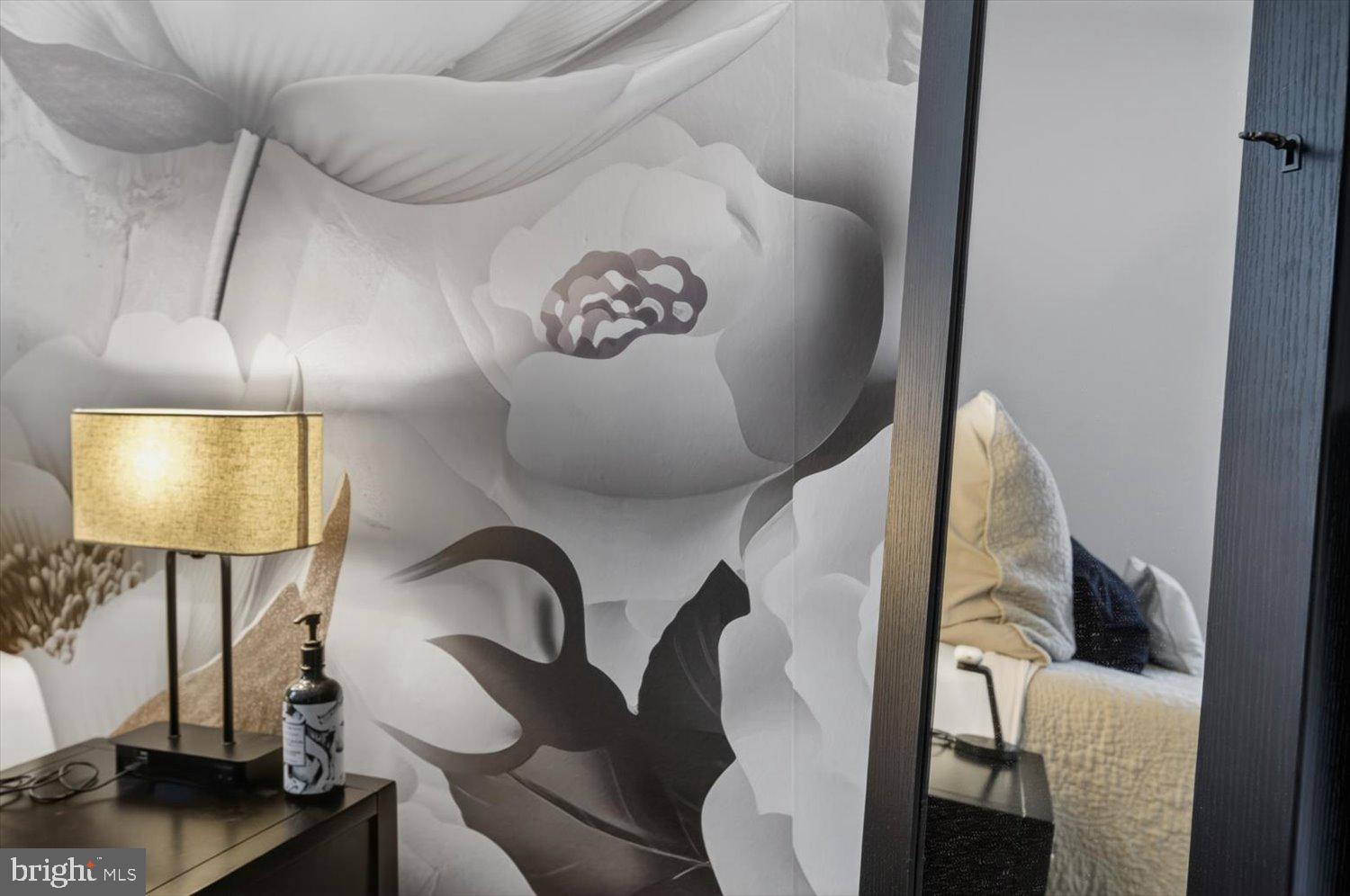 410 5th Street Northeast, Unit 1 Washington, DC 20002 - Photo 14 of 37 Elegant floral mural enhances serenity.