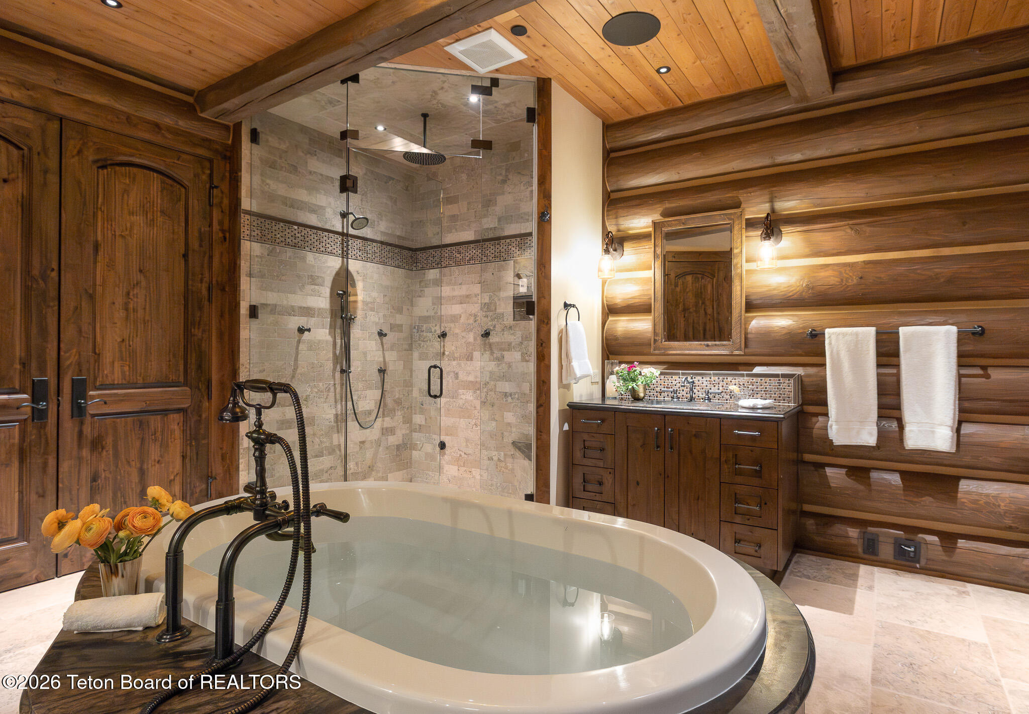 1125 West Bar Bc Ranch Road Jackson, WY 83001 - Photo 35 of 66 Master Bath - His