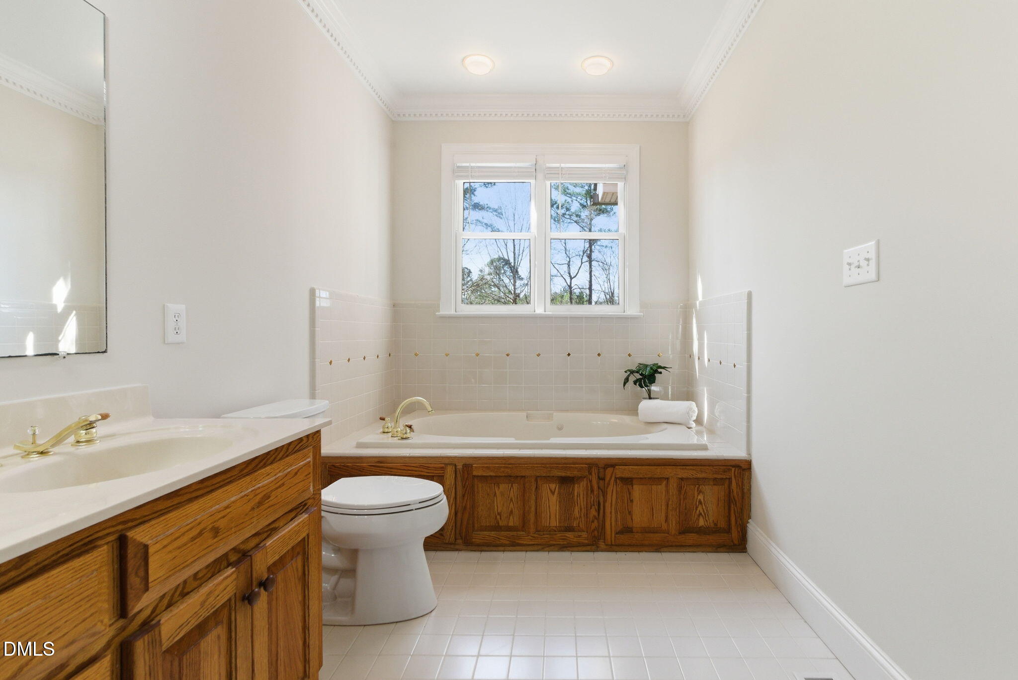7400 Green Hope School Road Cary, NC 27519 - Photo 20 of 48 a bathroom with a bathtub sink mirror and toilet