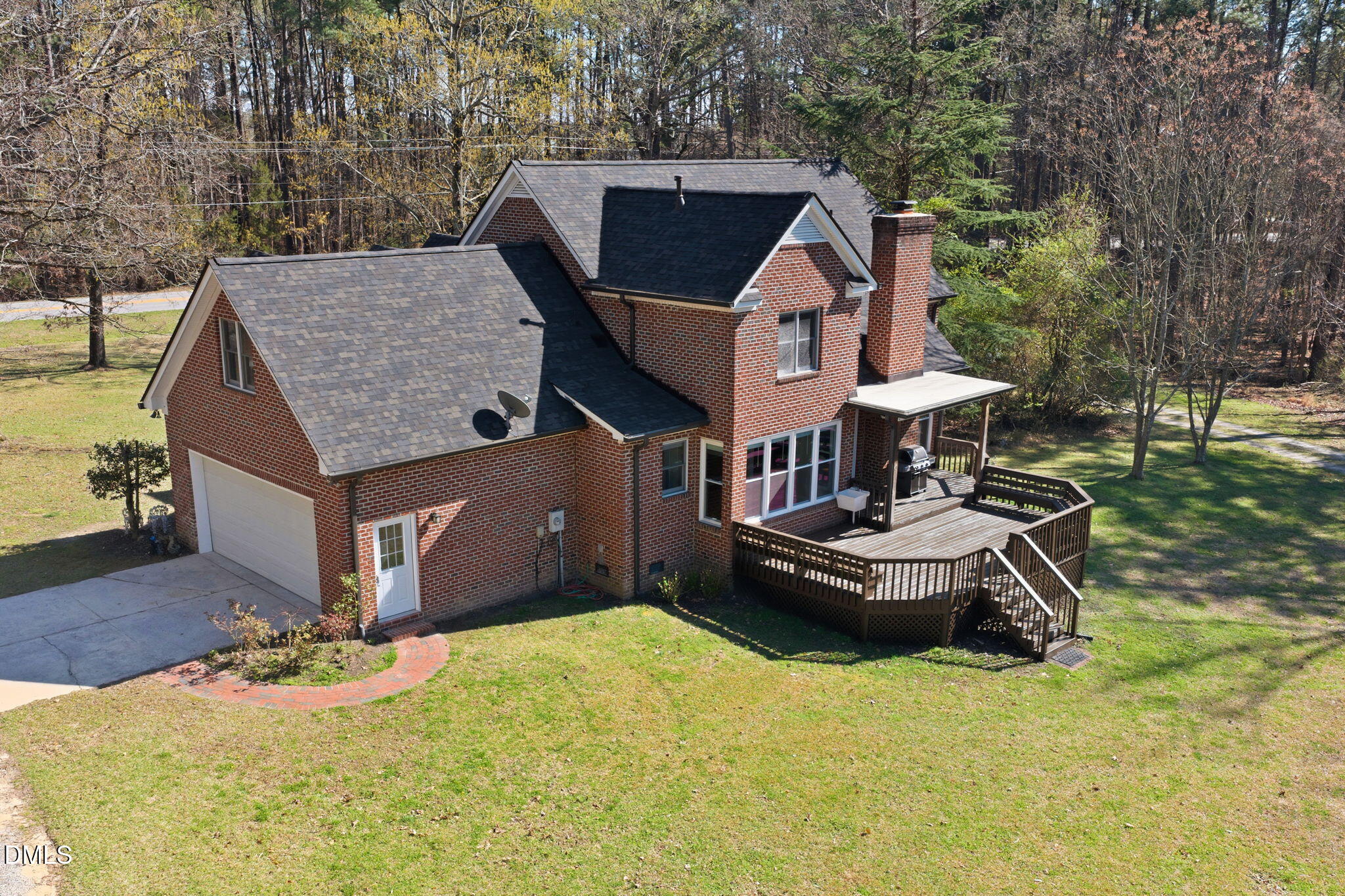 7400 Green Hope School Road Cary, NC 27519 - Photo 44 of 48 a aerial view of a house with table and chairs