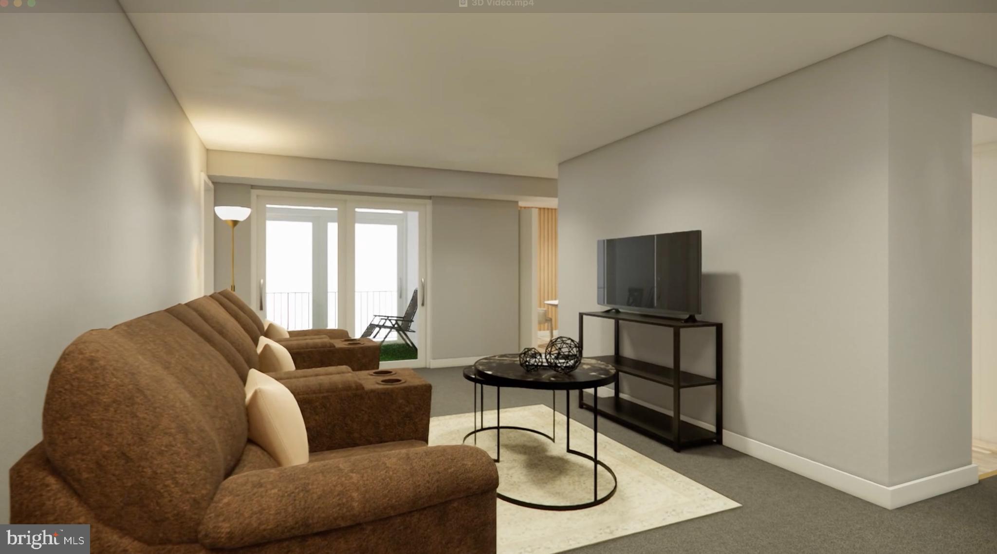 8007 Mandan Road, Unit 203 Greenbelt, MD 20770 - Photo 6 of 25 a living room with furniture and a flat screen tv