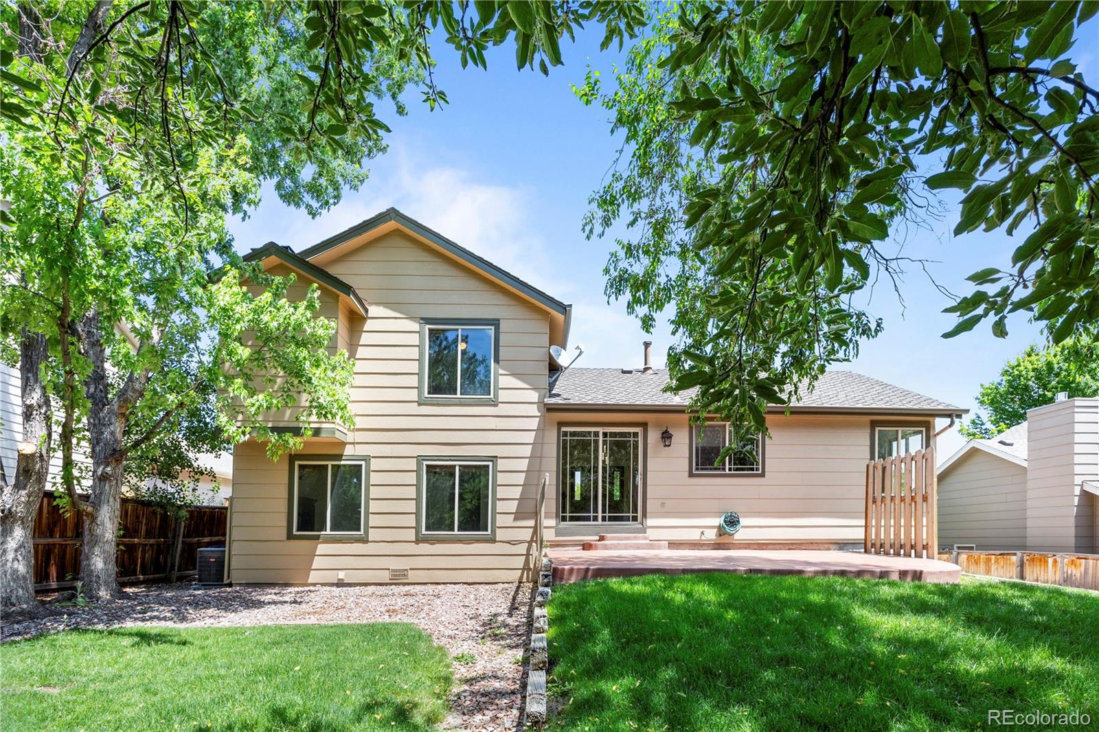 8725 Meadowlark Circle Highlands Ranch, CO 80126 - Photo 37 of 40 front view of a house with a yard