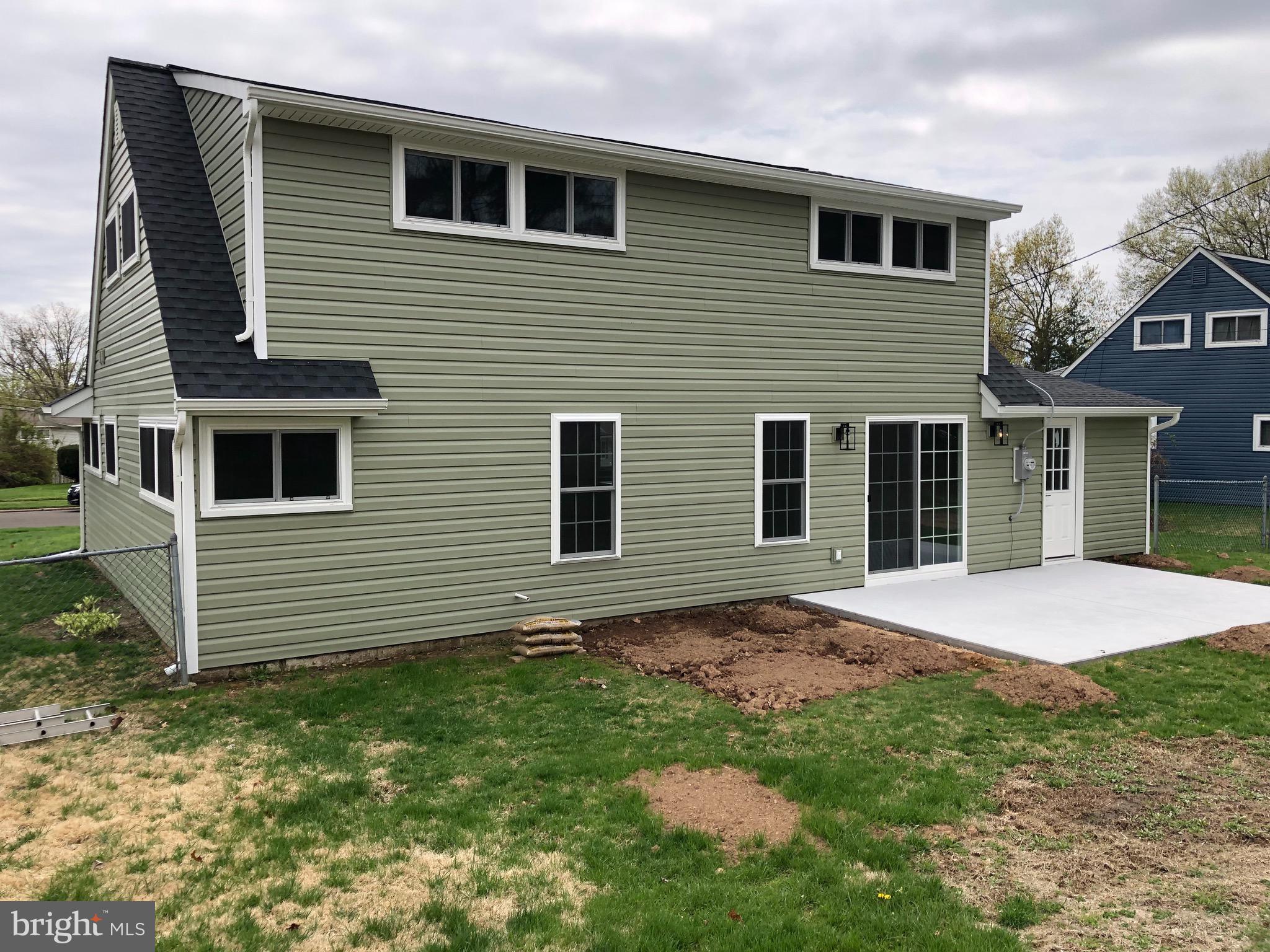 33 High Road Levittown, PA 19056 - Photo 43 of 43 Rear of house new concrete