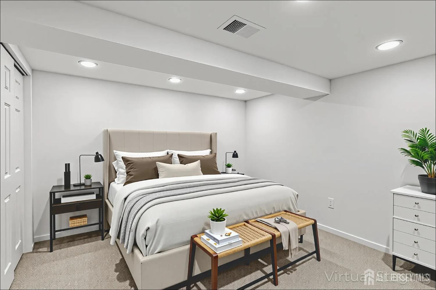 3 Duke Lane Hazlet, NJ 07730 - Photo 18 of 46 a bedroom with a bed and a potted plant