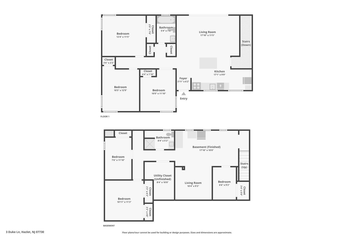 3 Duke Lane Hazlet, NJ 07730 - Photo 45 of 46 a picture of floor plan